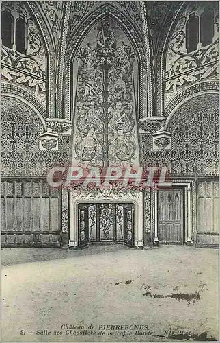 Cartes postales Chateau Pierrefonds Salle des Chevaliers de la Table Ronde