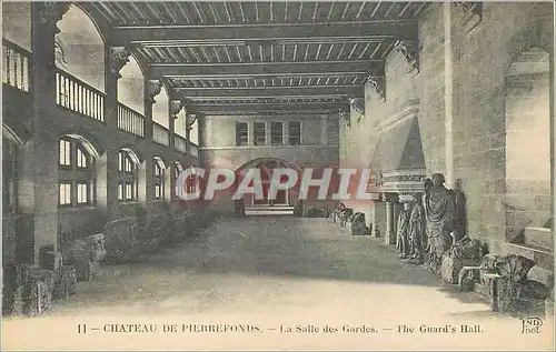 Ansichtskarte AK Chateau de Pierrefonds La Salle des Gardes