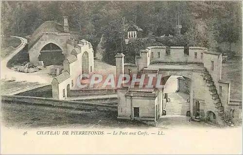 Ansichtskarte AK Chateau de Pierrefonds Le Parc aux Cerfs