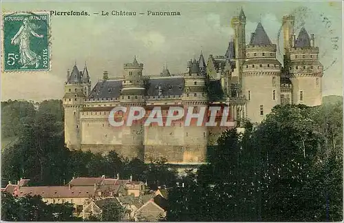 Cartes postales Pierrefonds Le Chateau Panorama