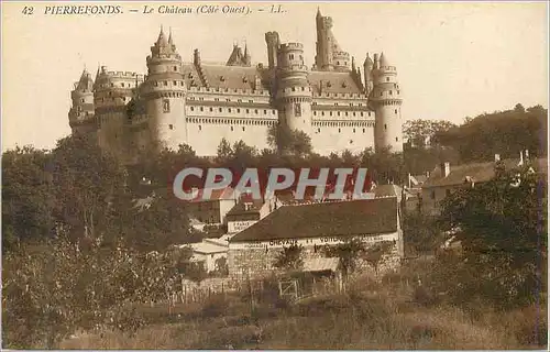 Cartes postales Pierrefonds Le Chateau (Cote Ouest)