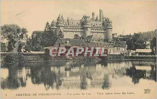 Cartes postales Chateau de Pierrefonds Vue Prise du Lac