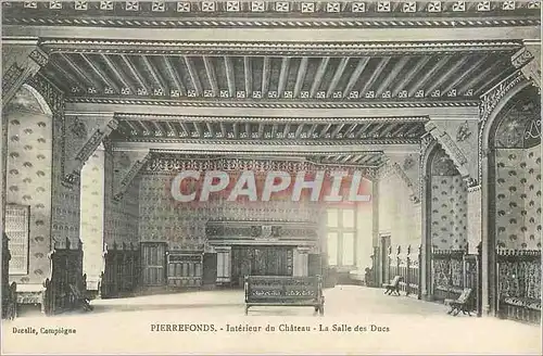 Ansichtskarte AK Pierrefonds Interieur du Chateau La Salle des Ducs