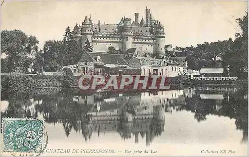 Cartes postales Chateau de Pierrefonds Vue Prise du Lac