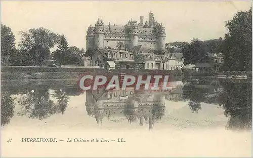 Cartes postales Pierrefonds Le Chateau et le Lac