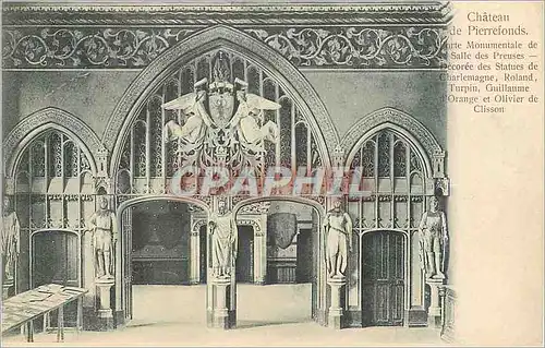 Cartes postales Chateau de Pierrefonds Porte Monumentale de Salle des Preuses Anges
