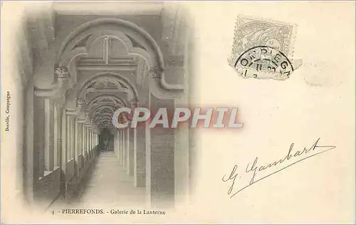 Cartes postales Pierrefonds Galerie de la Lanterne (carte 1900)
