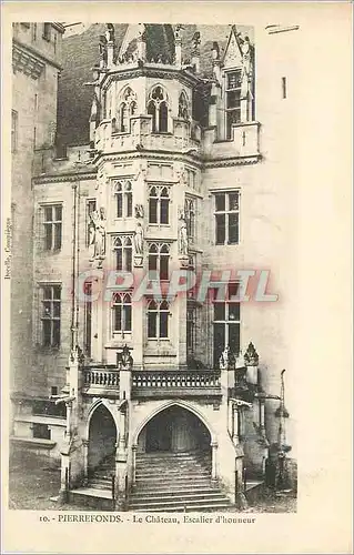 Ansichtskarte AK Pierrefonds Le Chateau Escalier d'Honneur