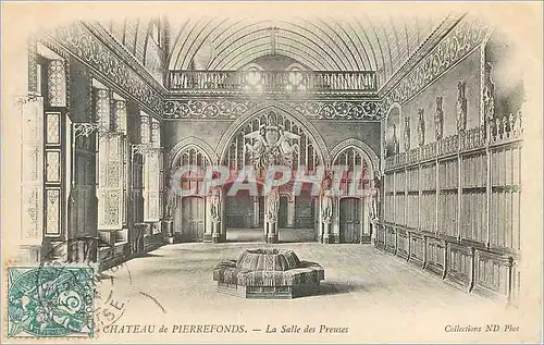Cartes postales Chateau de Pierrefonds La Salle des Preuses (carte 1900)