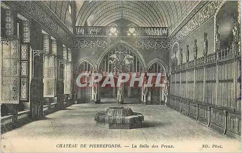 Cartes postales Chateau de Pierrefonds La Salle des Preux