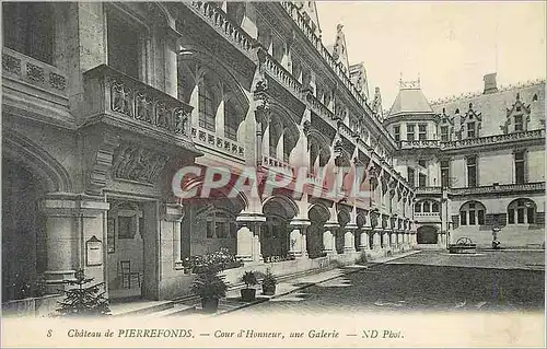 Cartes postales Chateau de Pierrefonds Cour d'Honneur Une Galerie