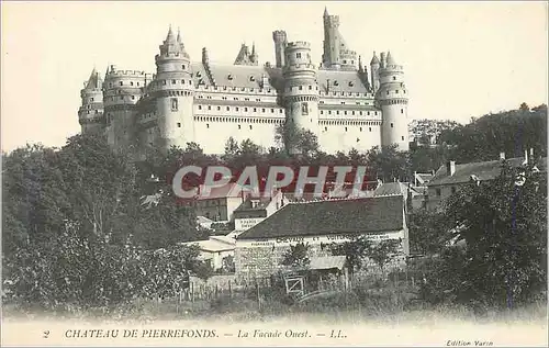 Cartes postales Chateau de Pierrefonds La Facade Ouest