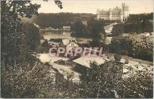 Cartes postales Pierrefonds Le Chateau l'Etang et la Gare