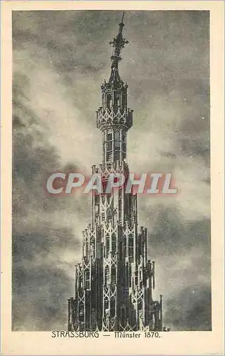 Cartes postales Strasbourg Munster 1870
