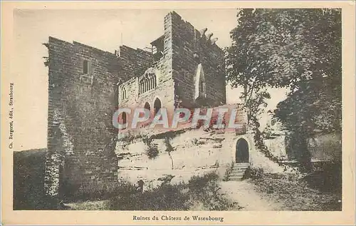 Cartes postales Ruines du Chateau de Wasenbourg