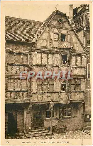 Ansichtskarte AK Saverne Vieille Maison Alsacienne