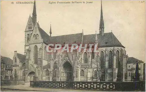 Cartes postales Strasbourg Eglise Prosestante St Pierre le Jeune