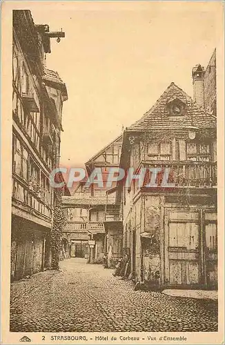 Cartes postales Strasbourg Hotel du Corbeau Vue d'Ensemble