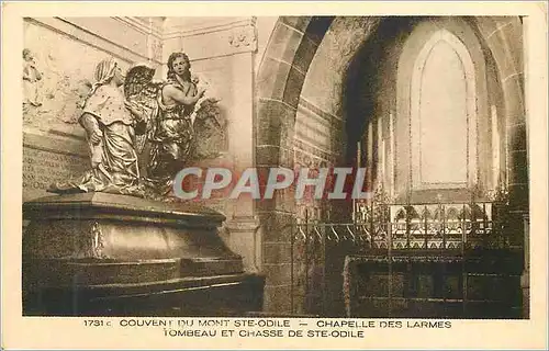Cartes postales Couvent du Mont Ste Odile Chapelle des Larmes Tombeau et chasse de Ste Odile