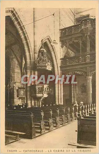 Ansichtskarte AK Thann Cathedrale La chaire et la Tribune