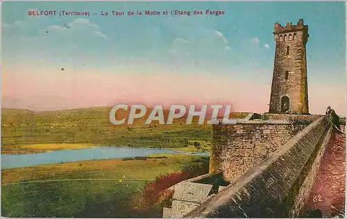 Cartes postales Belfort (Territoire) La Tour de la Motte et l'Etang des Forges