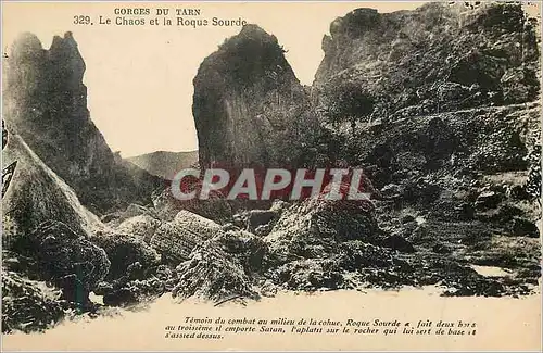 Ansichtskarte AK Gorges du Tarn Le Chaos et la Roque Sourde