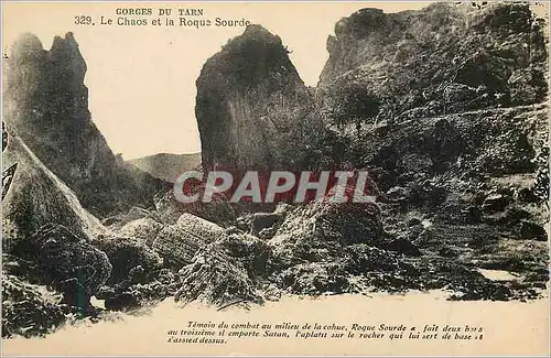 Cartes postales Gorges du Tarn Le Chaos et la Roque Sourde