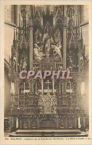 Cartes postales Colmar Interieur de la Cathedrale St Martin Le Maitre Autel