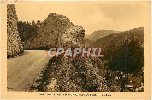 Cartes postales Jura Touriste Route de Morez aux Rousses Le Turu