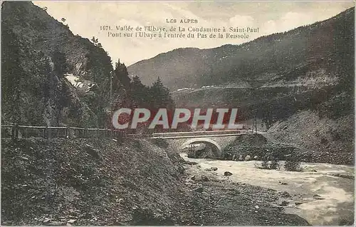 Ansichtskarte AK Les Alpes Vallee de L'Ubaye de la Condamine a Saint Paul