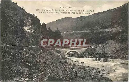 Cartes postales Les Alpes Vallee de L'Ubaye de la Condamine a Saint Paul