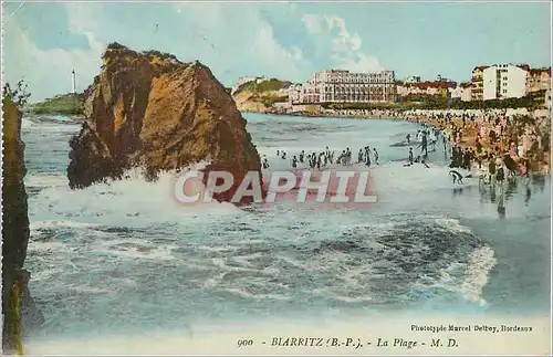 Cartes postales Biarritz (B P) La Plage