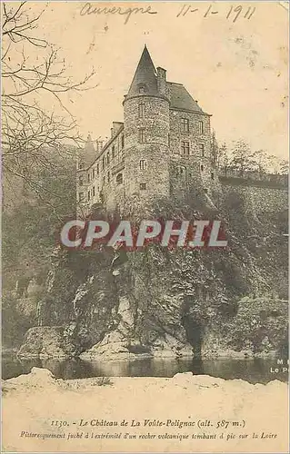 Cartes postales Le Chateau de la voute Polignac (alt 587 m)