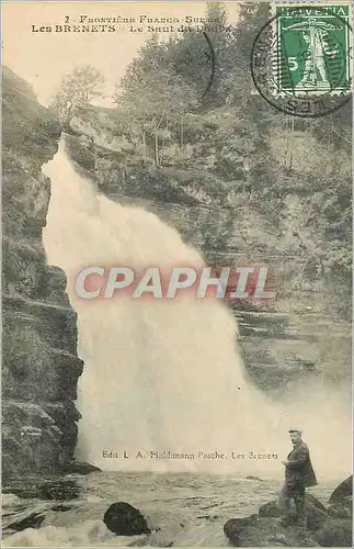 Cartes postales Les Brenets Le Saut du Doubs Frontiere Franco Suisse