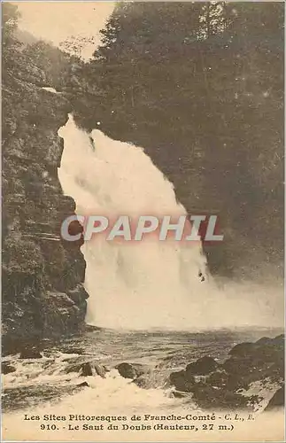 Cartes postales Le Saut du Doubs (Hauteur 27 m) Les Sites Pittoresques de Franche Comte