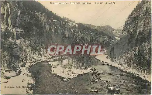 Cartes postales Ile de la Mort Frontiere Franco Suisse