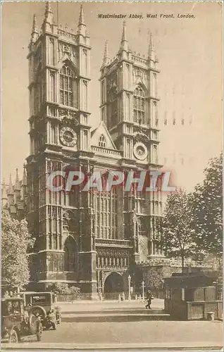 Cartes postales Westminster Abbaye West Front London