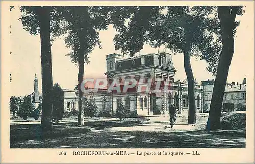 Cartes postales Rochefort sur Mer La Poste et le Square