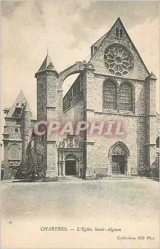 Ansichtskarte AK Chartres L'Eglise Saint Aignan