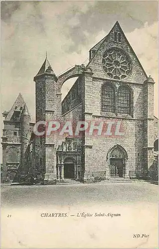 Ansichtskarte AK Chartres L'Eglise Saint Aignan