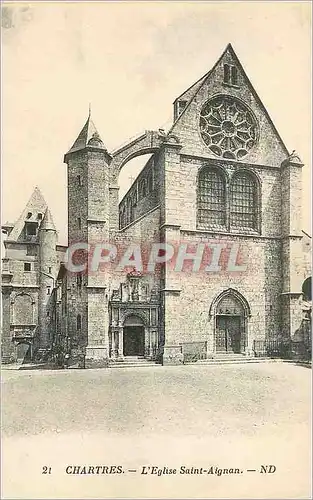 Ansichtskarte AK Chartres L'Eglise Saint Aignan