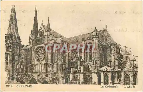 Ansichtskarte AK Chartres La Cathedrale L'Abside