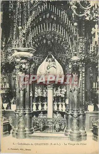 Ansichtskarte AK Cathedrale de Chartres (E et L) La Vierge du Pilier