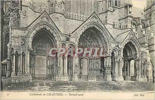 Ansichtskarte AK Cathedrale de Chartres Portail Nord