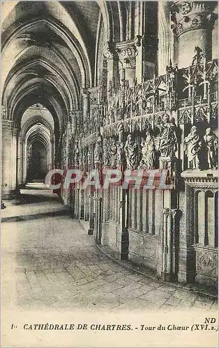 Ansichtskarte AK Cathedrale de Chartres Tour du Choeur