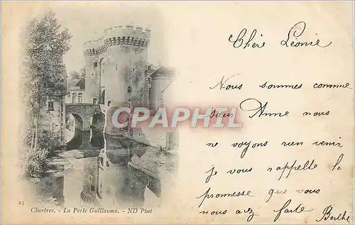Cartes postales Chartres La Porte Guillaume (carte 1900)