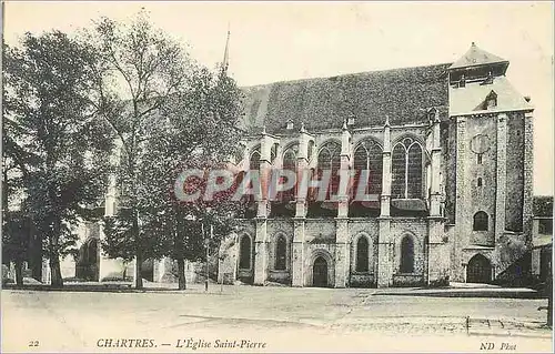 Ansichtskarte AK Chartres L'Eglise Saint Pierre