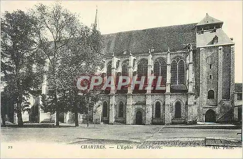 Ansichtskarte AK Chartres L'Eglise Saint Pierre