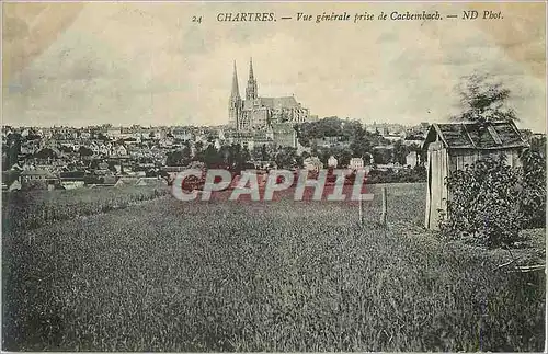 Cartes postales Chartres Vue Generale Prise de Cachembach