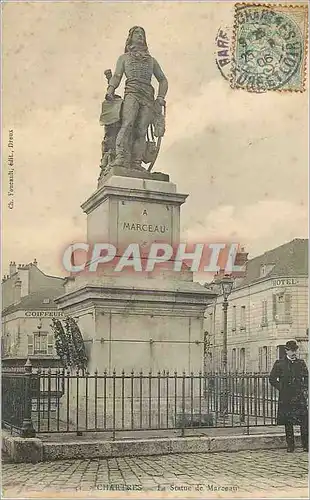 Ansichtskarte AK Chartres La Statue de Marceau